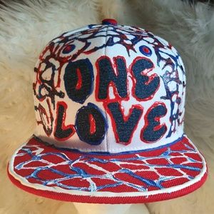 Custom Designer One Love Snapback Hat